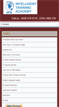 Mobile Screenshot of intelligenttrainingacademy.com